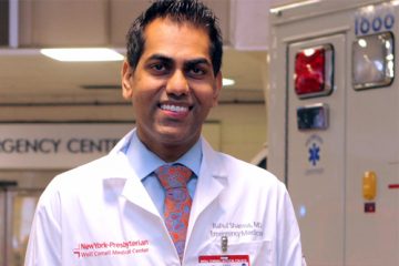 Portrait of Dr. Rahul Sharma, the emergency physician-in-chief at NewYork-Presbyterian/Weill Cornell Medical Center