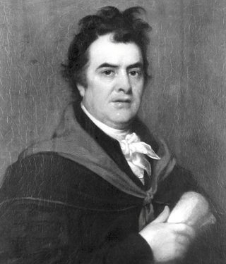 A portrait of Dr. David Hosack, who served as Alexander Hamilton's personal physician
