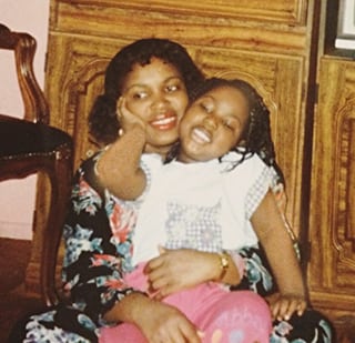 A photo of Danica Dorlette, age 5, with her mother, Willianie Seide