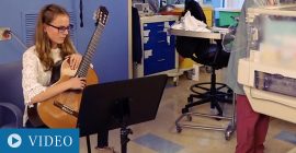 Former Patient Returns to the NICU to Give the Gift of Music