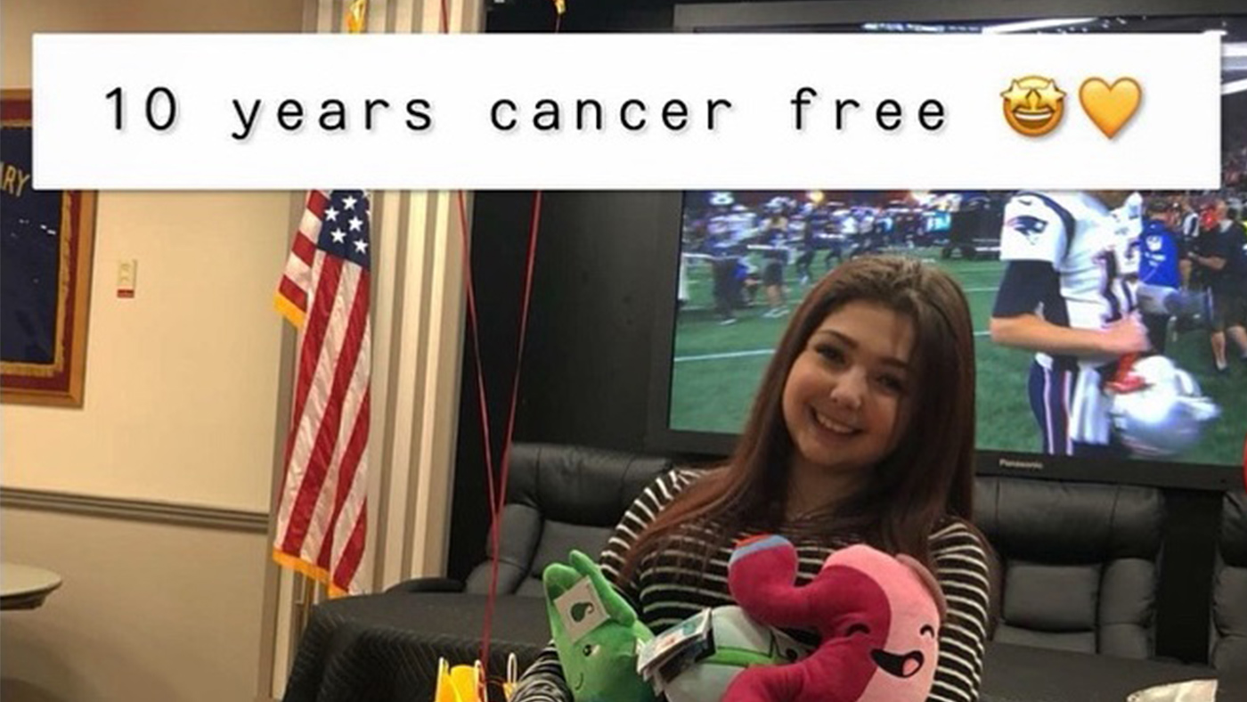Amazing Patient Heather McNamara celebrating being 10 years cancer-free