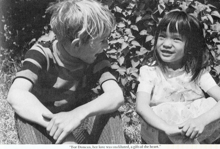 Duncan and Kim as children
