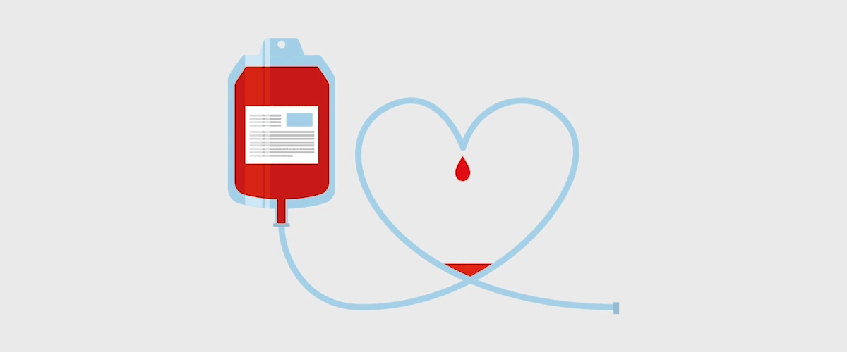 Animation of blood filling up a heart symbol.