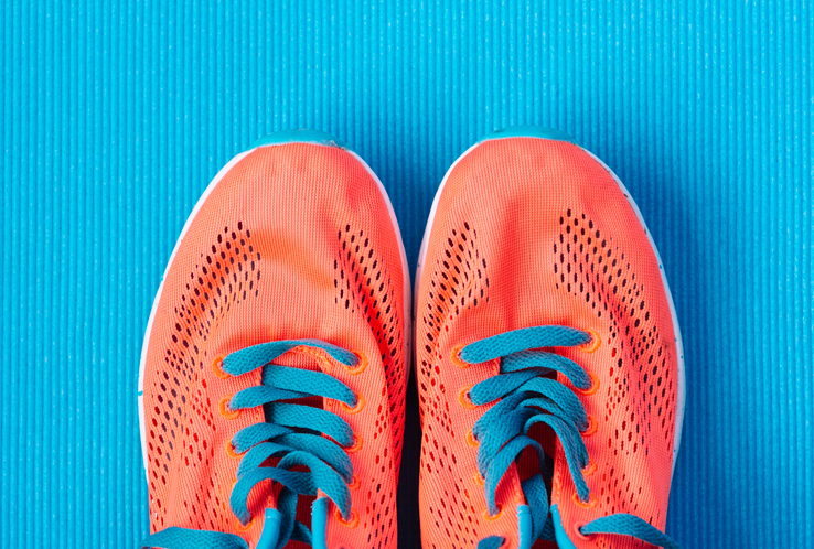 A pair of running shoes
