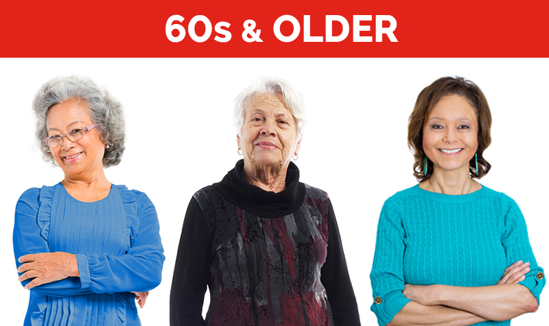 women's health checklist for 60s and older