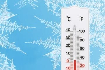 thermometer for winter weather tips