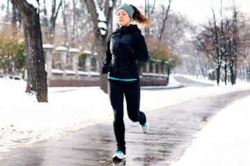 jogging in winter