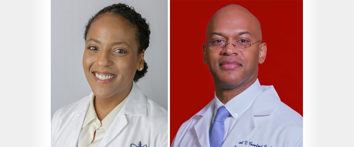 Dr. Julia Iyasere and Dr. Carl Crawford