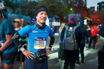 Dr. Tomoaki Kato at the 2021 New York City Marathon