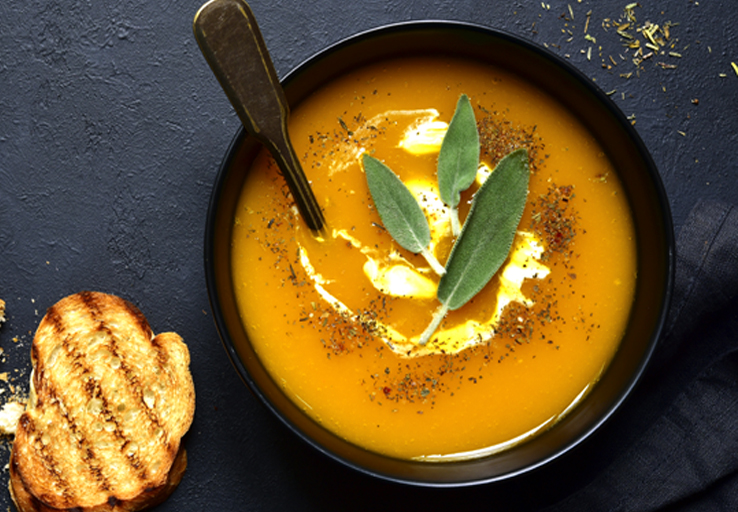 healthy fall recipe for butternut squash soup