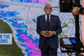 Al Roker stands in front of a weather map