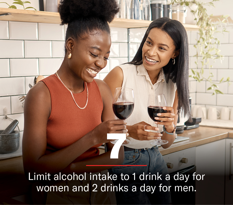 Women drinking one glass of wine to boost immunity by limiting alcohol