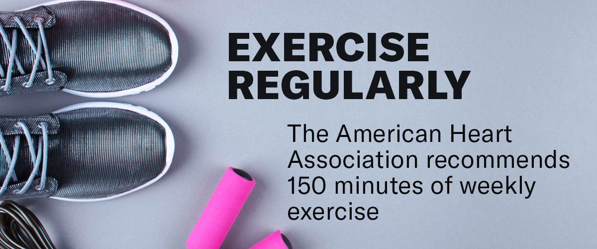 A graphic explaining why regular exercise is a healthy habit