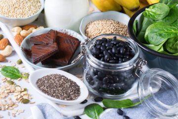 Beans, grains and leafy greens are examples of foods to help boost magnesium intake.