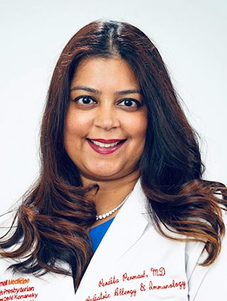 Dr. Perdita Permaul, a pediatric allergist and immunologist at NewYork-Presbyterian Komansky Children’s Hospital of Children’s Hospital of New York.